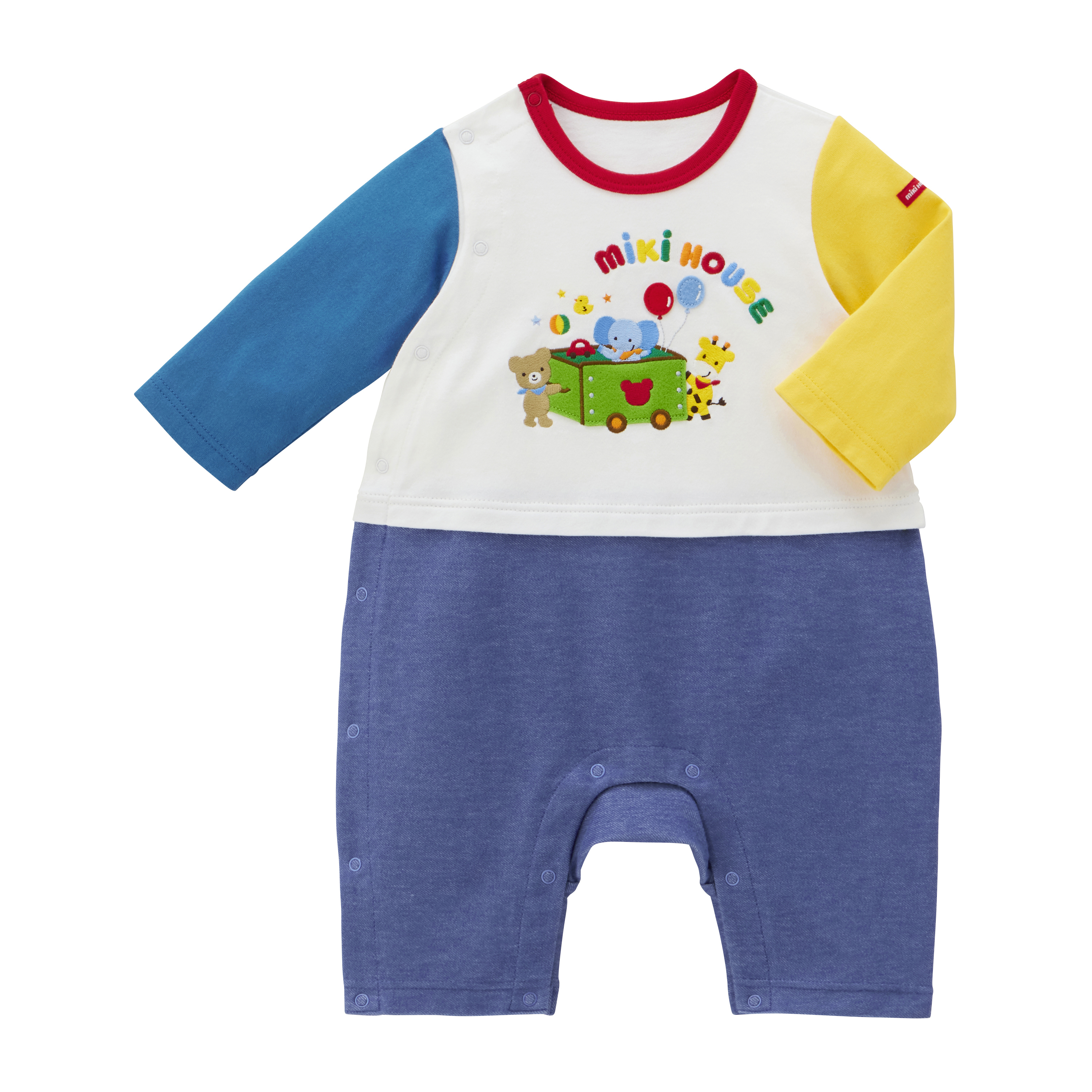 動物長袖連身衣-多色