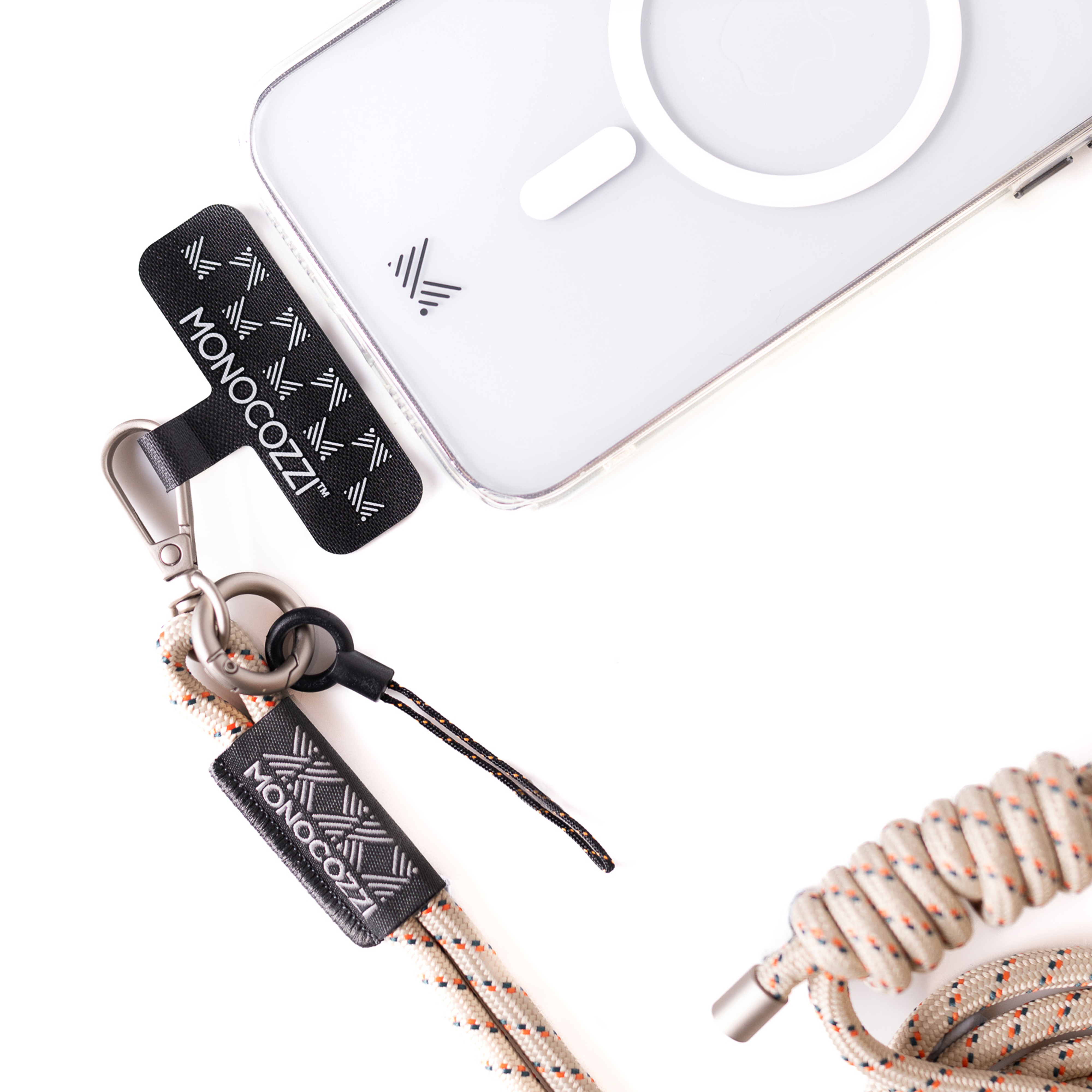 ESSENTIALS | Rope Phone Strap for iPhone with AirPods Pro Lanyard - Khaki