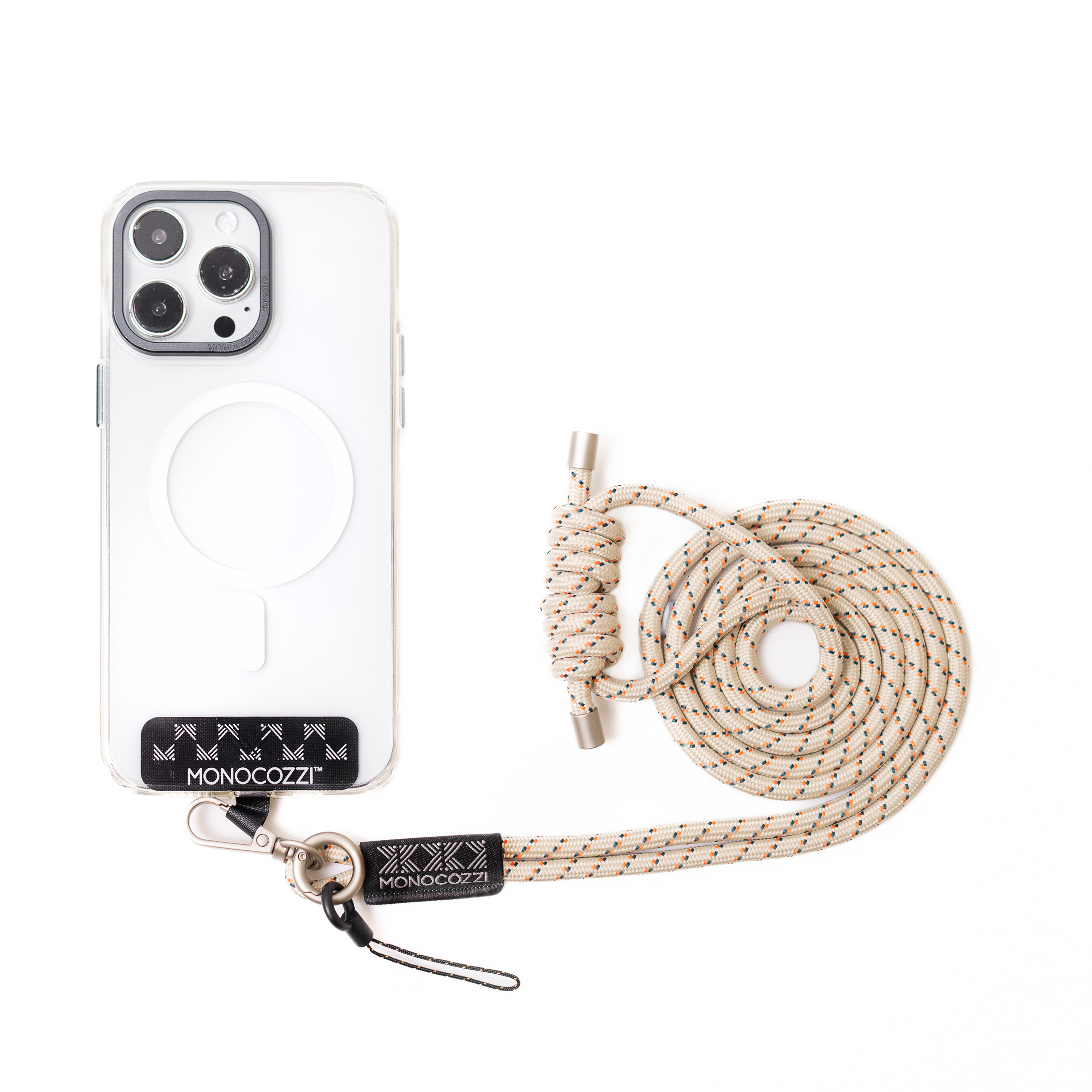 ESSENTIALS | Rope Phone Strap for iPhone with AirPods Pro Lanyard - Khaki