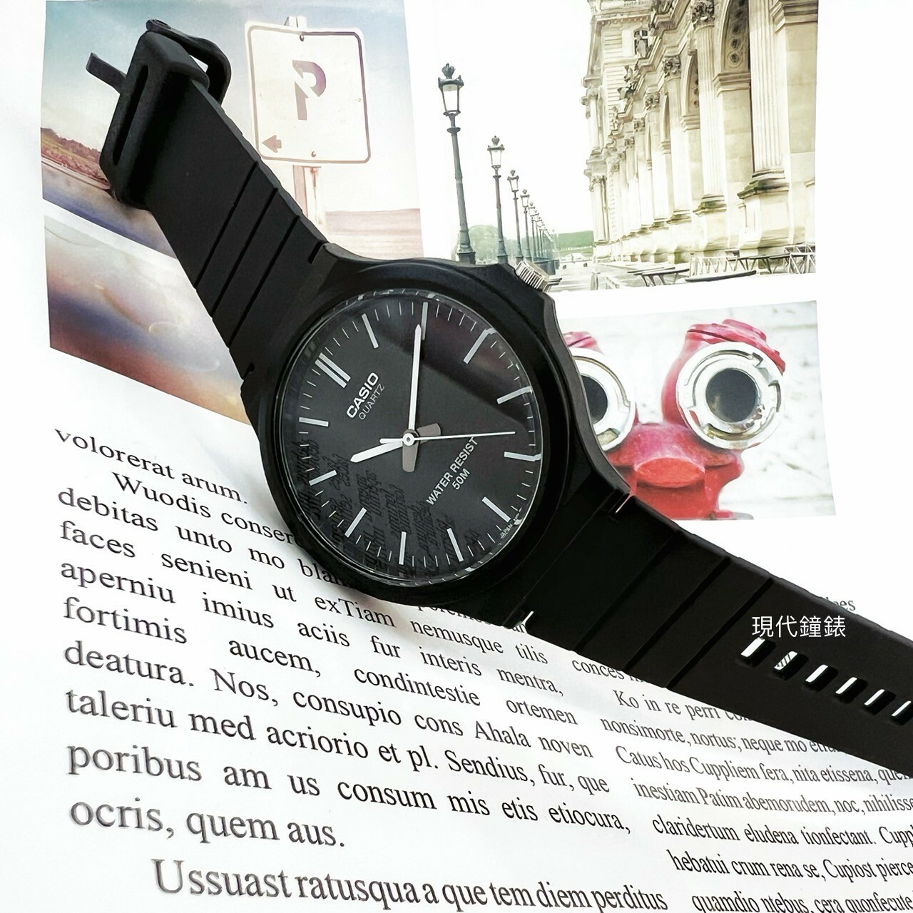 【CASIO 卡西歐】時尚玩色輕薄大錶面腕錶 MW-240-1E 43.6mm 現代鐘錶