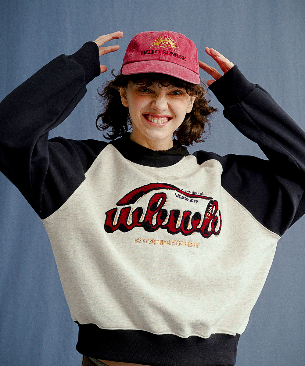 <預購> 韓國WV PROJECT Will Be 電繡拼色大學T #WBWB