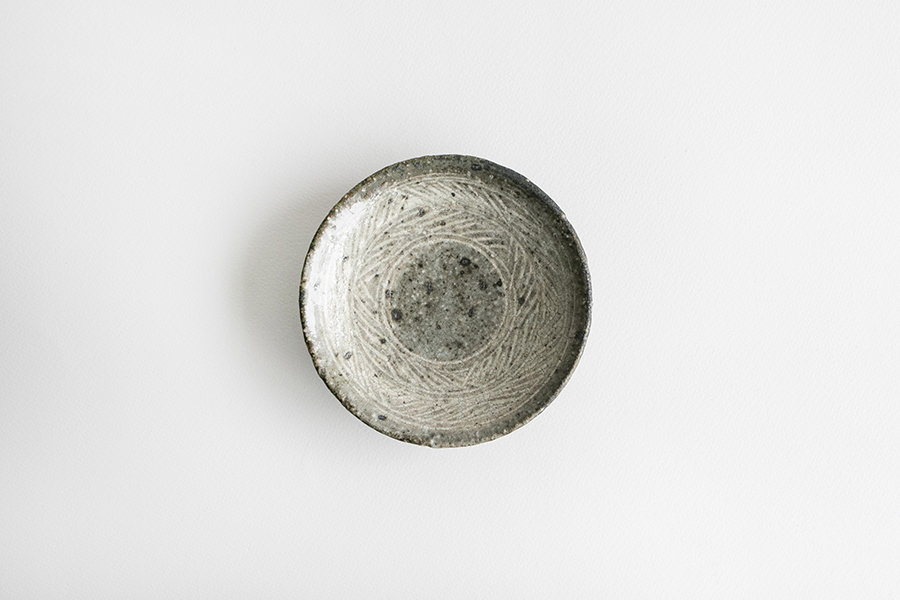 八田亨-白三島4寸皿