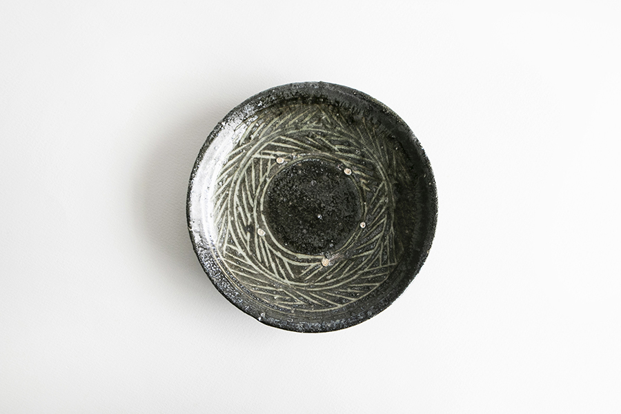 八田亨/黒三島/5寸（約15.5cm）民藝 皿 - メルカリ