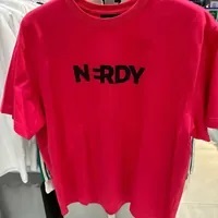 [S] NERDY BLENK BIG LOGO S/S T-SHIRT,HOT PINK, PNEF23ST072805 (SN408)