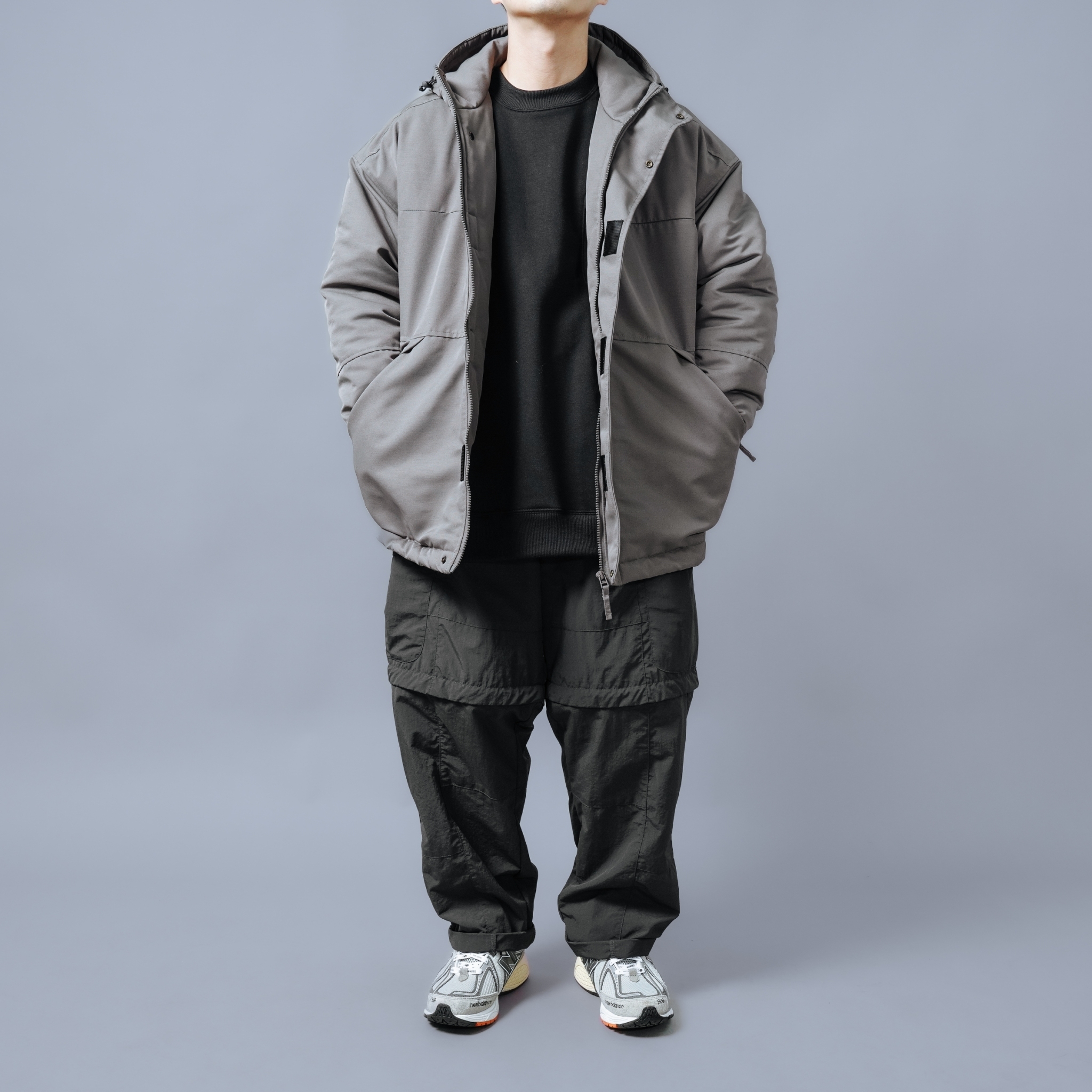 SBG 防潑水厚鋪棉斜插口袋重磅風衣外套 SB1228