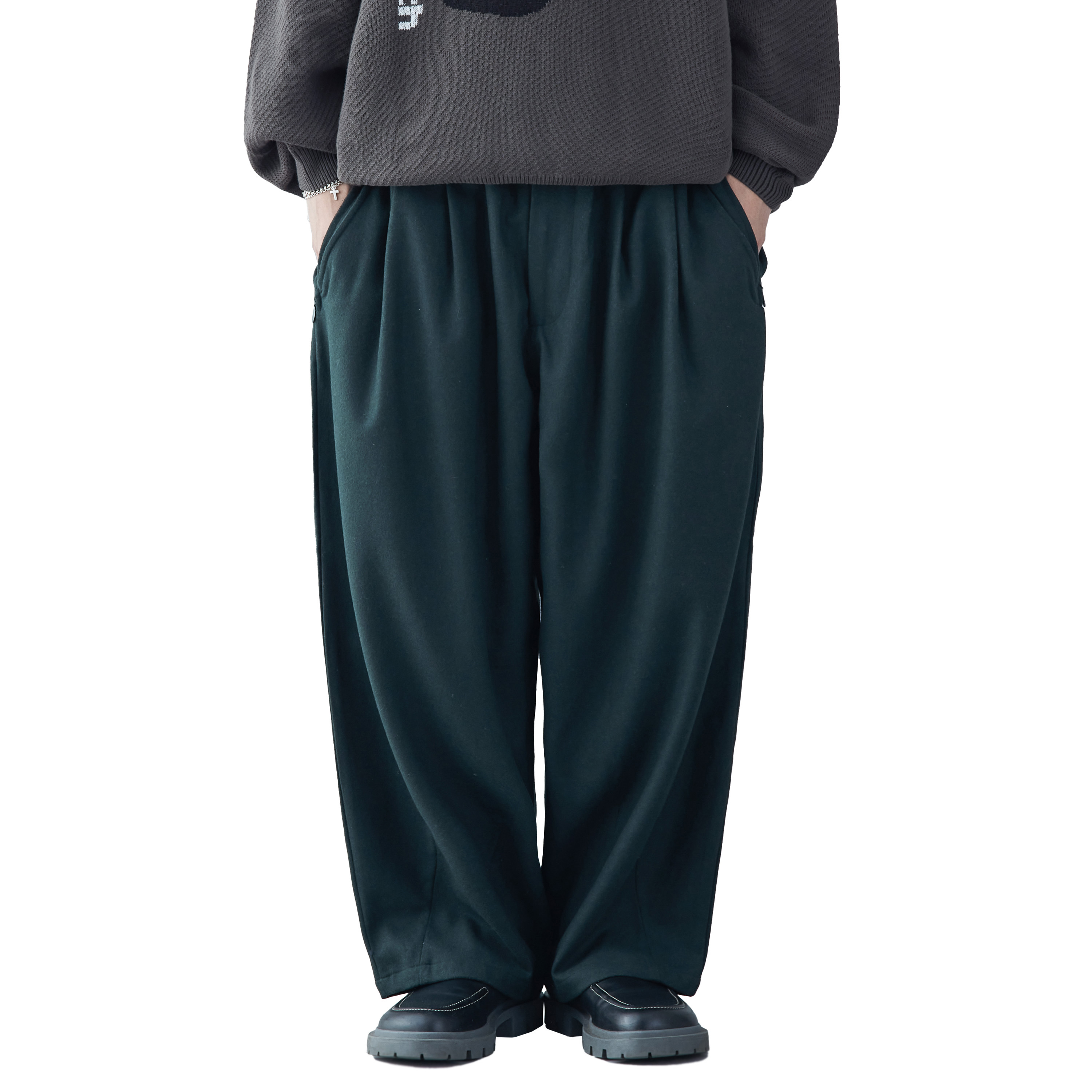 TIGHTBOOTH - Wool Baggy Slacks - 3 Colors