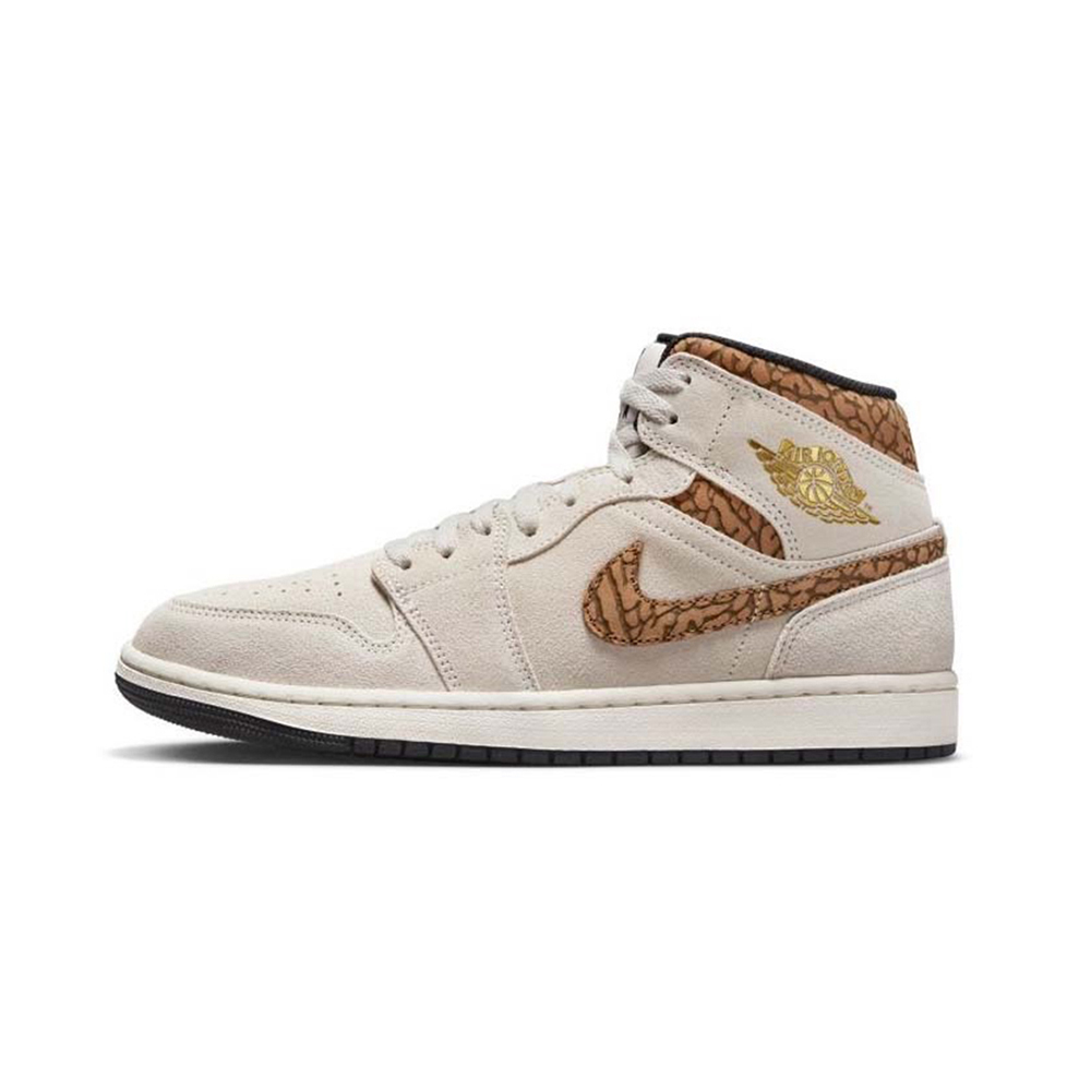Air Jordan 1 Mid SE Brown Elephant 米白褐 DZ4129-102