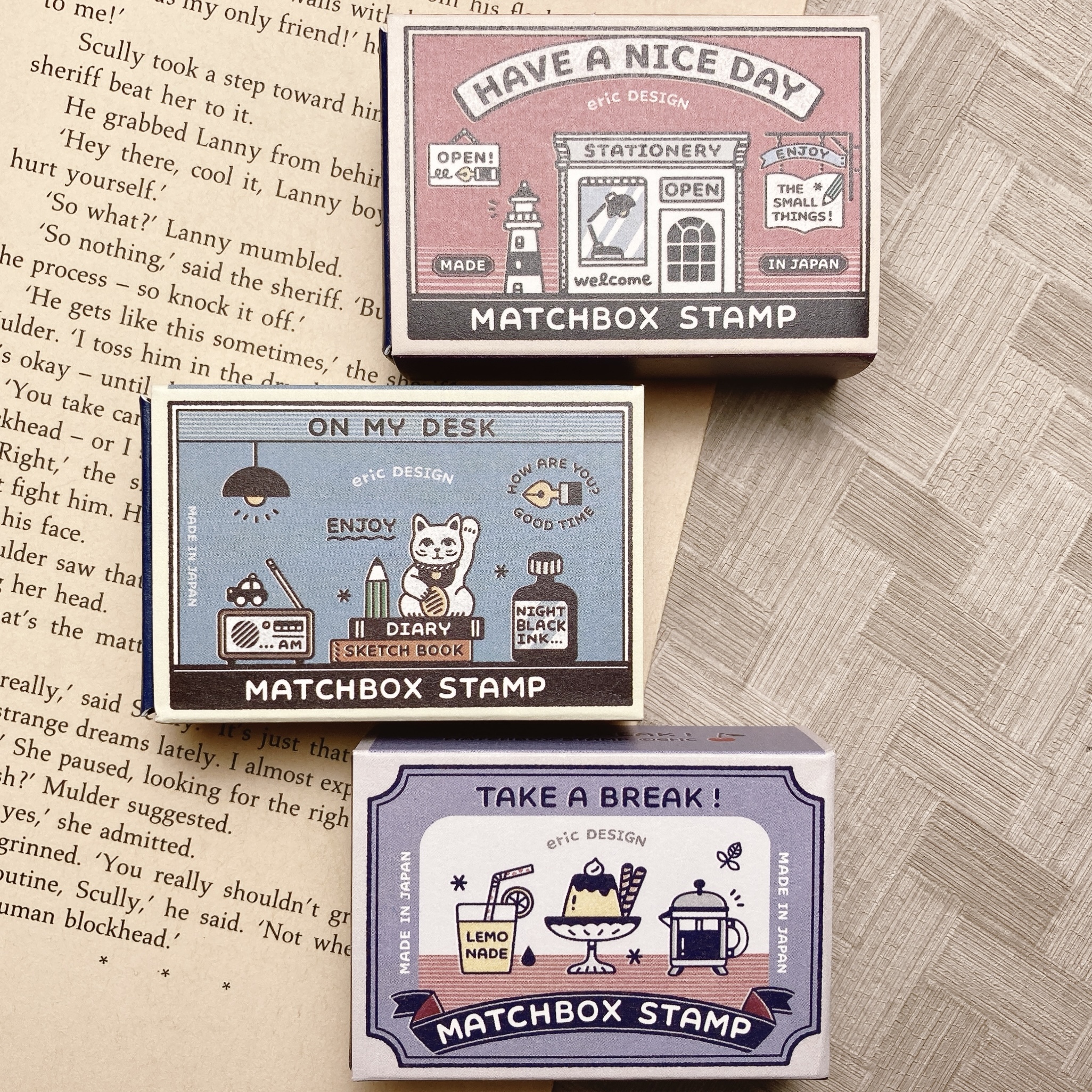 ERIC x Sanby｜火柴盒印章組 (三組可選)