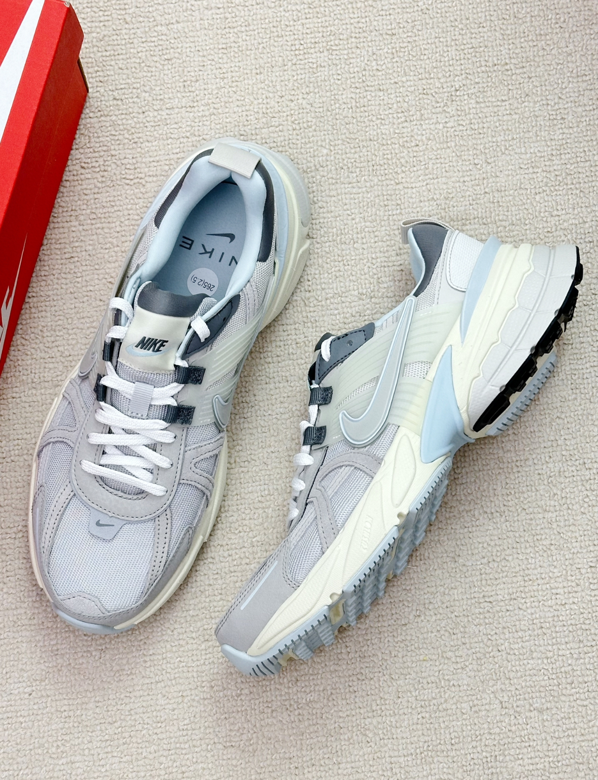 Nike V2K run 冰藍  灰 復古 老爹鞋 拼接 慢跑鞋 FZ3596-072/預購