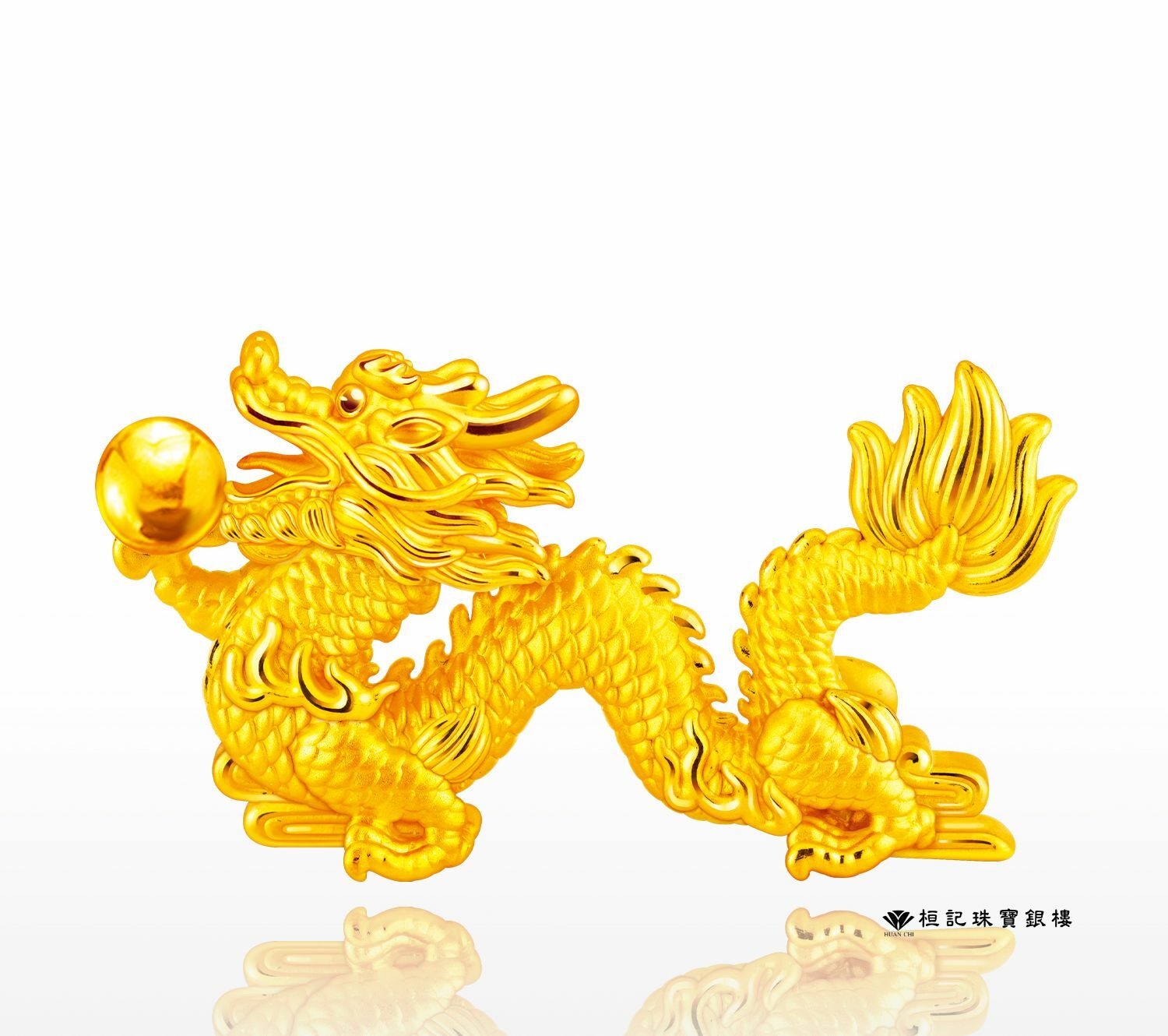 財運昌龍 大/小 黃金擺件