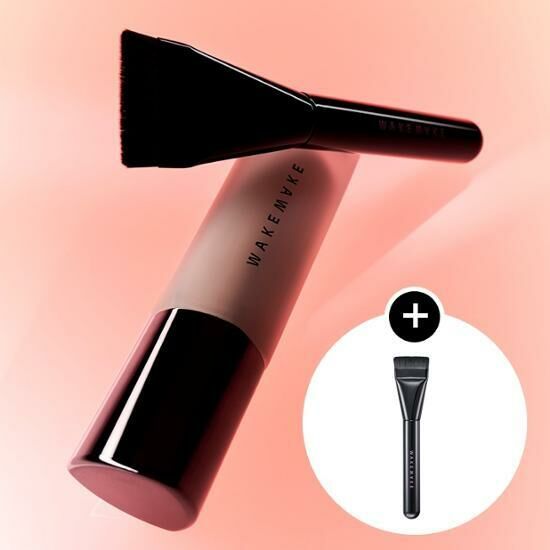 WAKEMAKE Water Velvet Cover Foundation 30ml [Black Hush Edition] [Olive Young with Brush Planning Set]