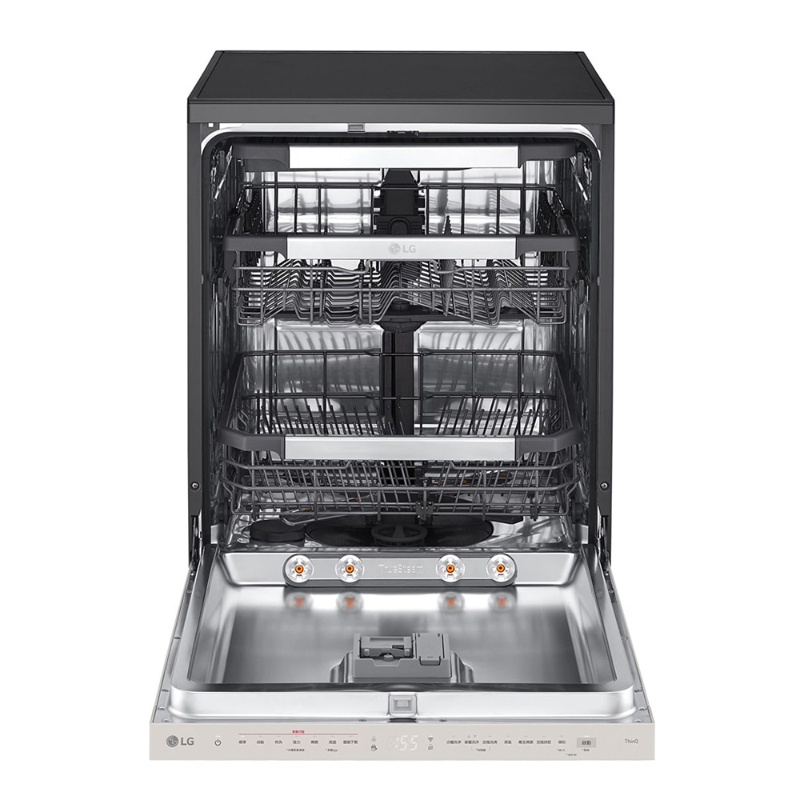 【LG 樂金】LG QuadWash™ Steam 四方洗蒸氣超潔凈洗碗機 (雪霧白)｜Objet Collection®｜DFB335HE