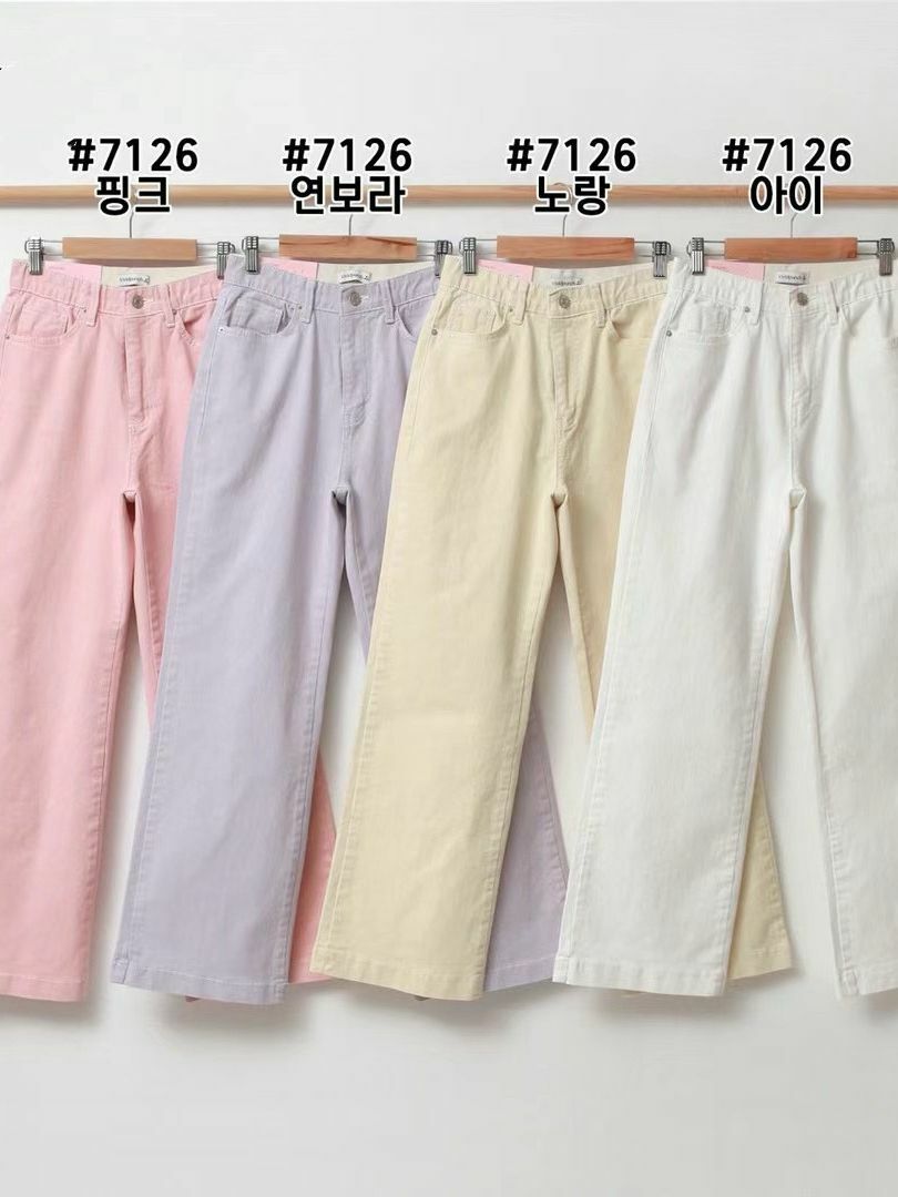 PANTS#14287 🤎淡化下身褲