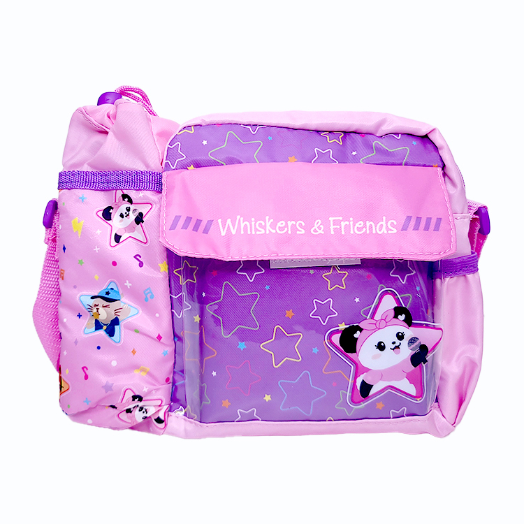 Baobao with mic pink and purple shoulder bag