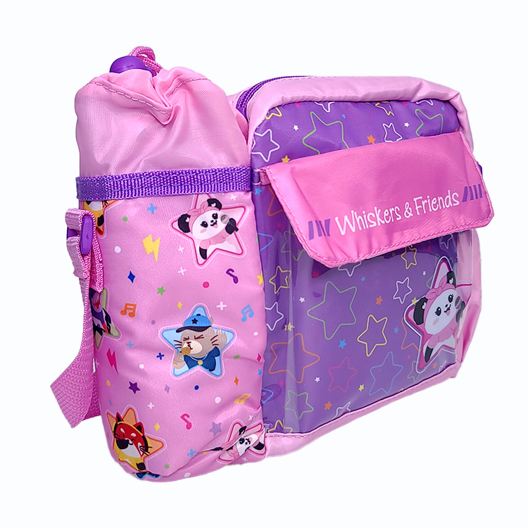 Baobao with mic pink and purple shoulder bag