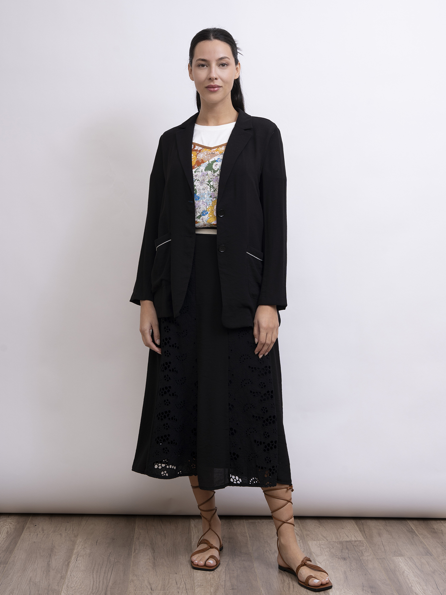 mi-tu 單排扣西裝外套