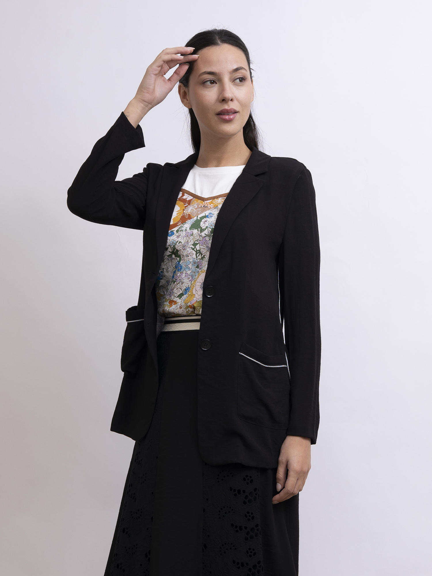 mi-tu 單排扣西裝外套