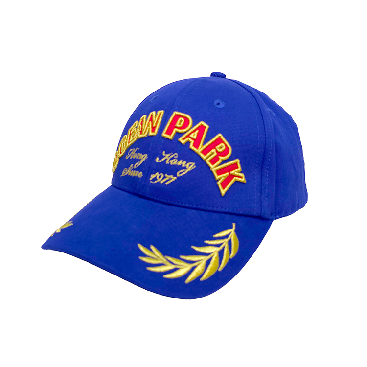 Navy Ocean Park Golden Embroidery Cap
