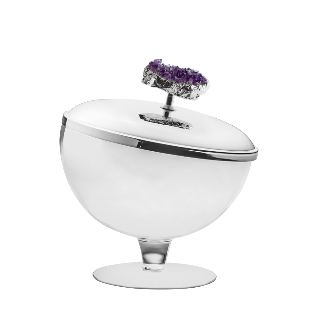 Riva - 紫水晶24K鍍金(銀)點心碗