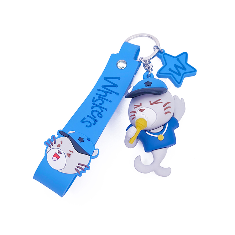 Whiskers with mic keychain
