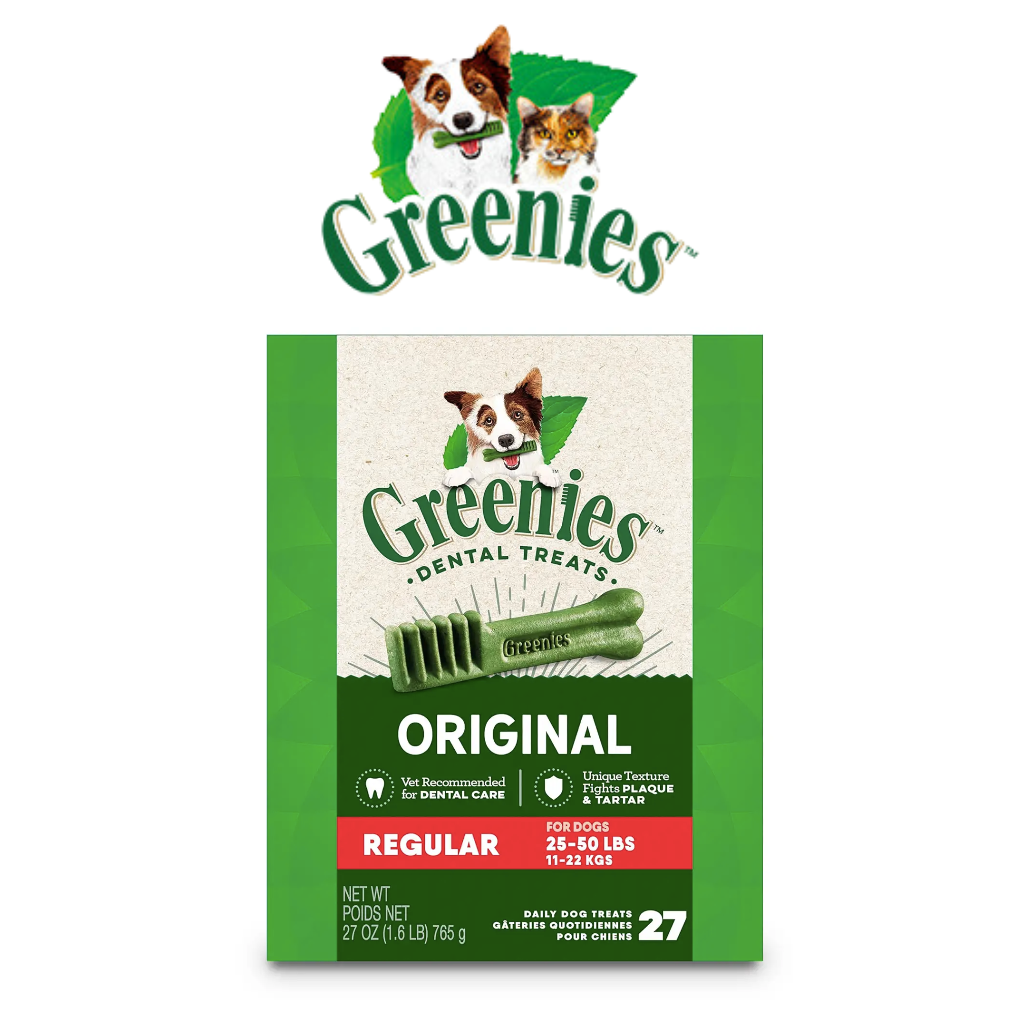 Greenies - 原味狗狗潔齒骨 (標準犬) 27安士