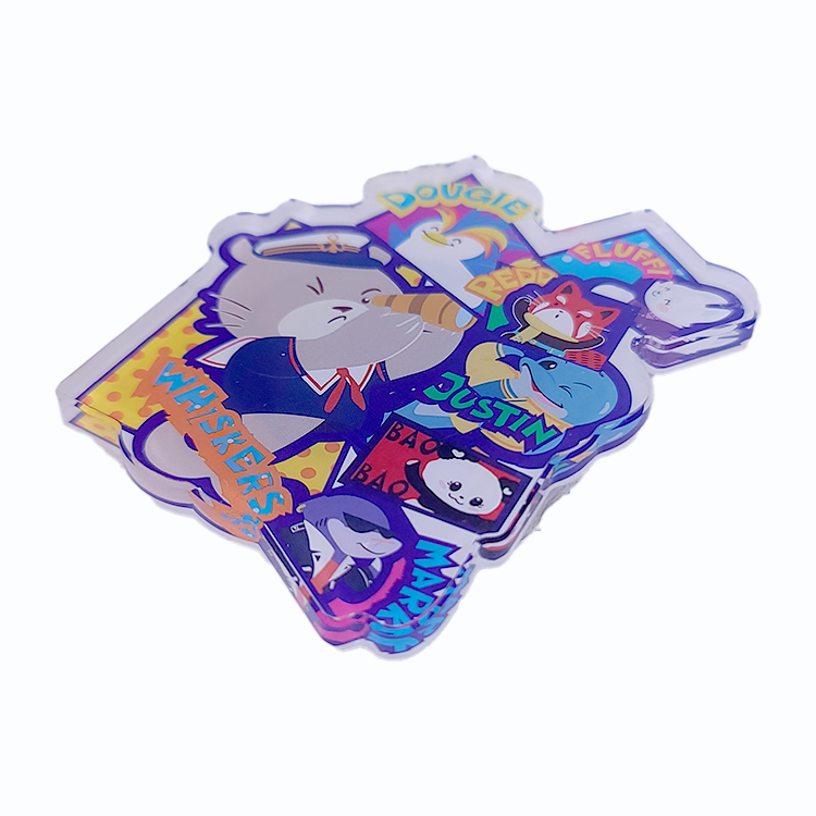 WHISKERS AND FRIENDS ACRYLIC MAGNET