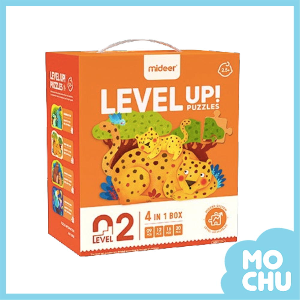 親子動物四合一拼圖