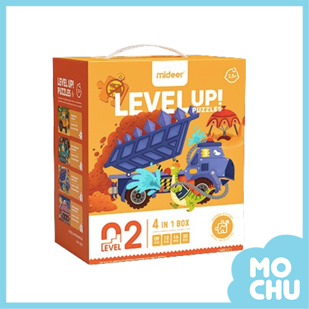 恐龍工程四合一拼圖