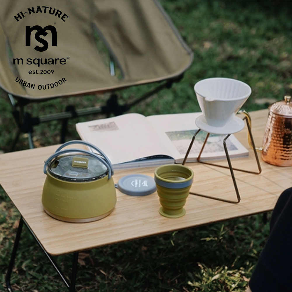 m square 折疊矽膠碗 中款 500ml－(3色)