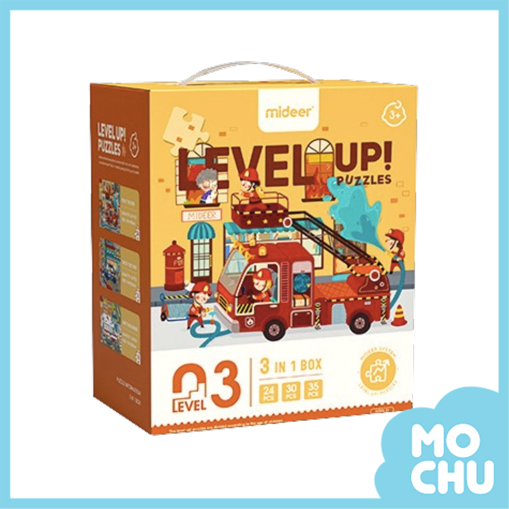 忙碌消防隊三合一拼圖