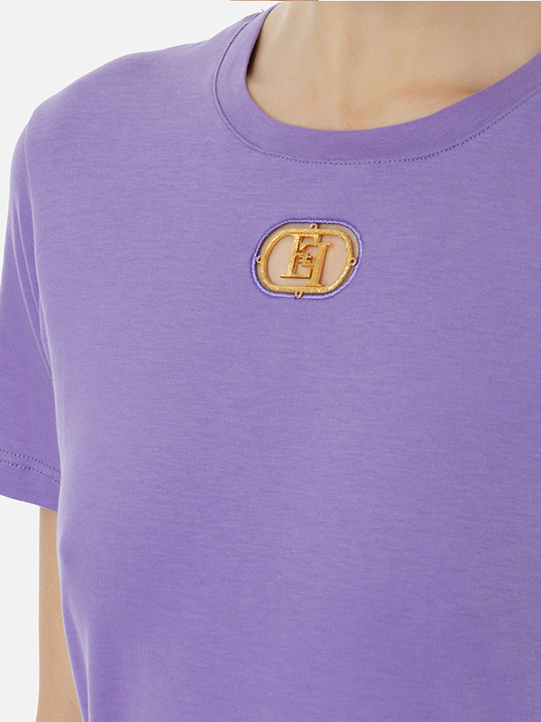 ‍‍Elisabetta Franchi 縷空LOGOT(紫)