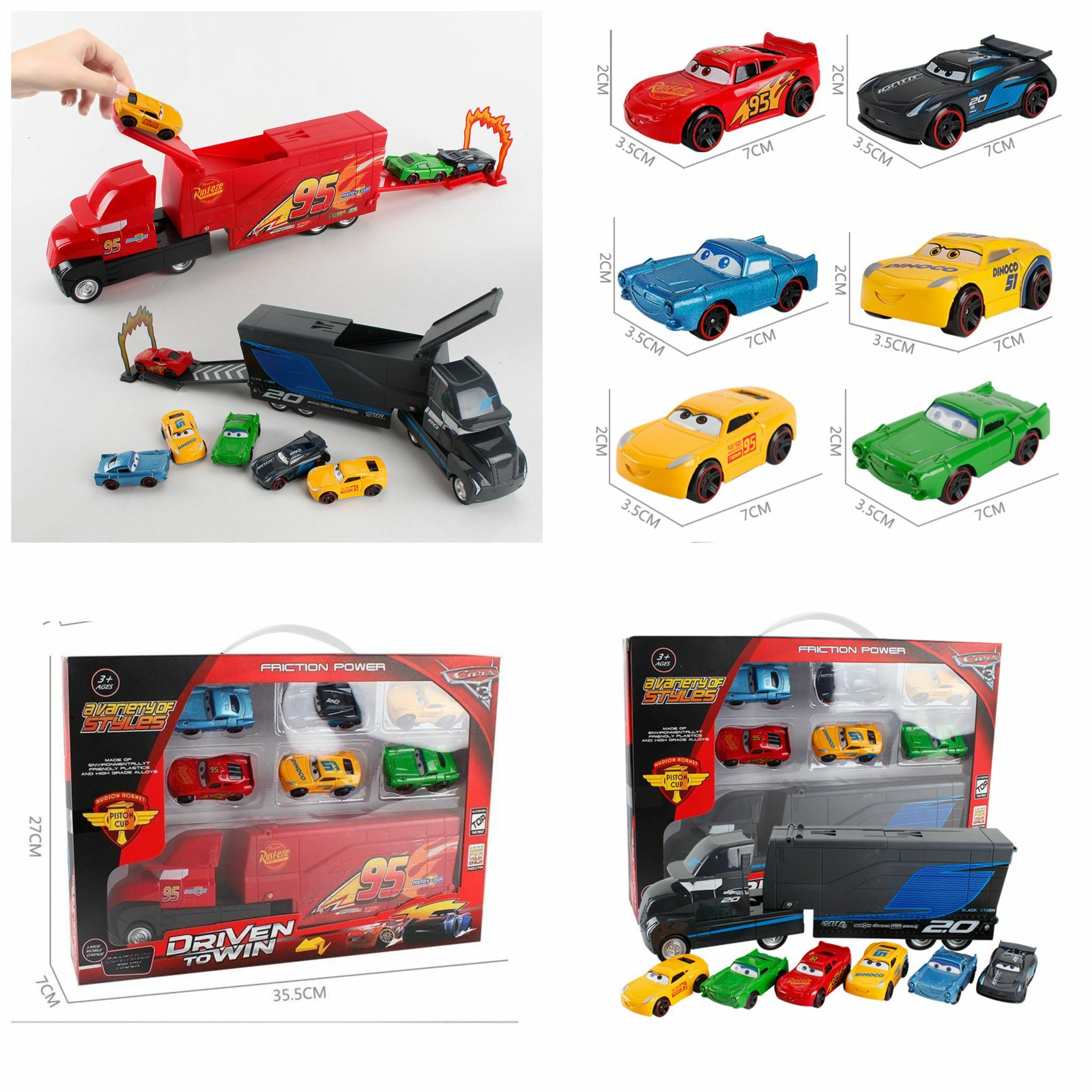 🔶反斗車王大貨車+6小車套裝-2400259