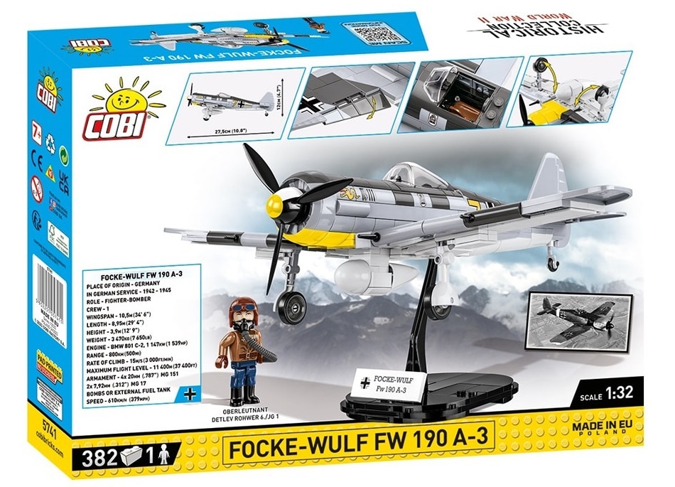 Cobi: WWII Planes 5741 Focke-Wulf FW 190-A3 (382pcs)