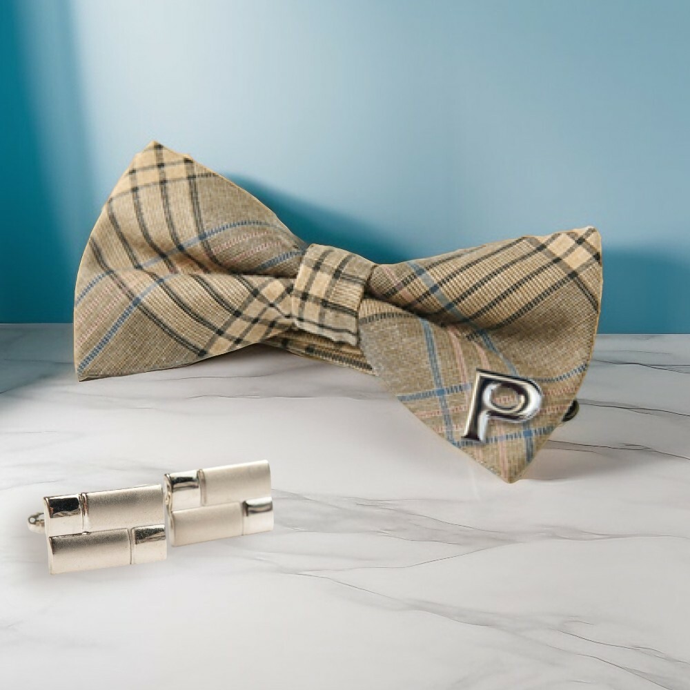 3D啞銀立體字母 - 韓版煲呔