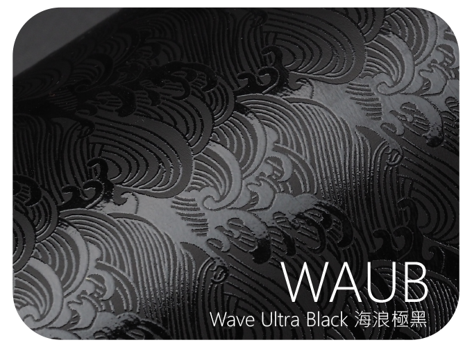 LIFE+GUARD WAUB Wave Ultra Black 海浪極黑 波浪紋貼膜樣式，適用於相機、鏡頭與 3C 裝置表面保護與風格打造