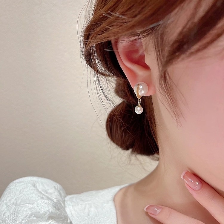 珍珠小星球 小吊墜耳釘