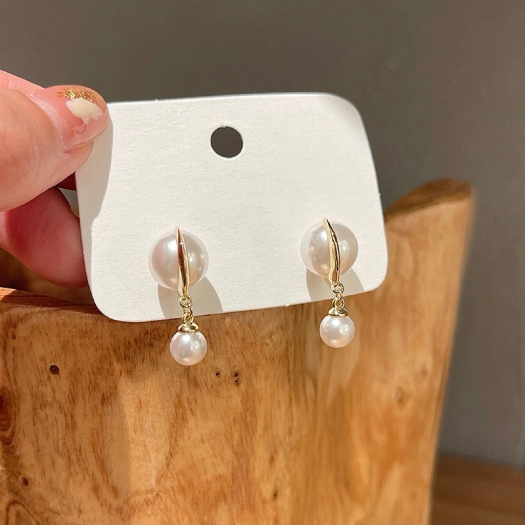 珍珠小星球 小吊墜耳釘