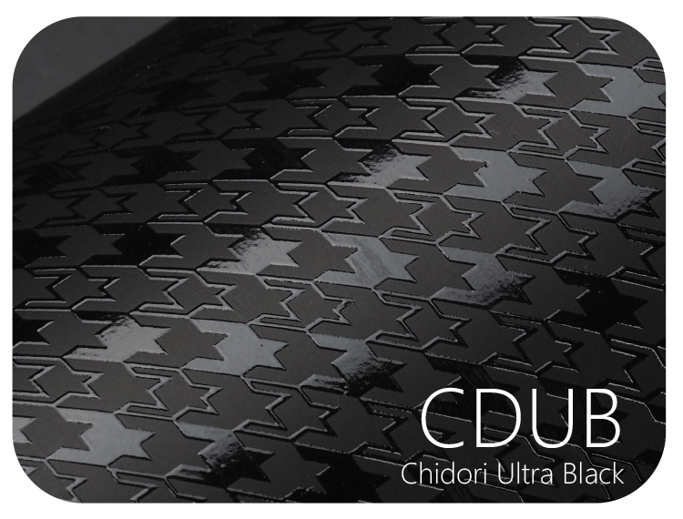 LIFE+GUARD CDUB Chidori Ultra Black LIFE+GUARD WABU Wave Blue vinyl skin sample for 3C protective wraps