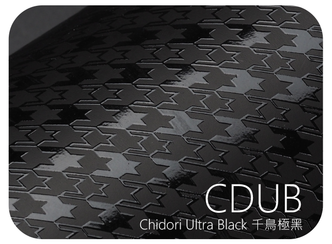 LIFE+GUARD CDUB Chidori Ultra Black 千鳥極黑 幾何風格貼膜樣式，適用於相機、鏡頭與 3C 裝置表面保護與風格打造