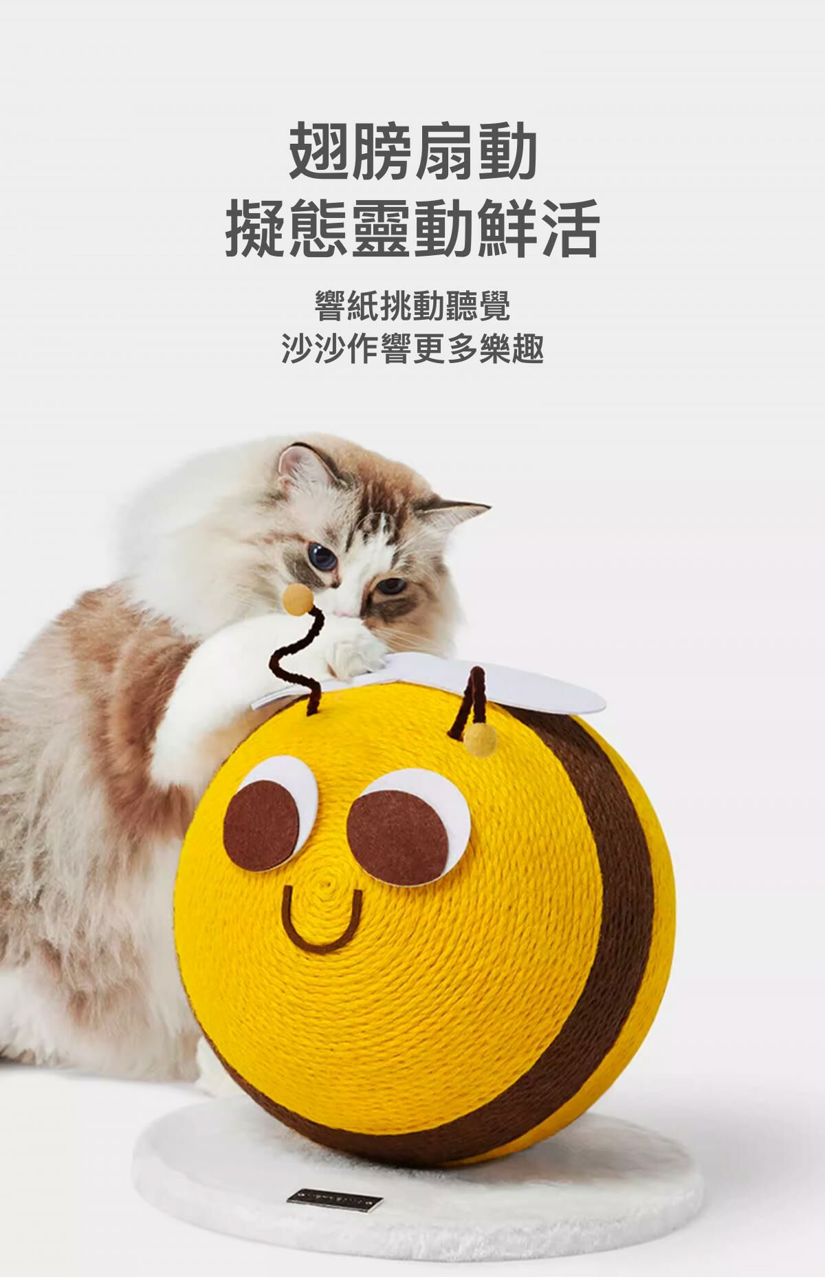 Vetreska 蜜蜂撲撲貓抓球