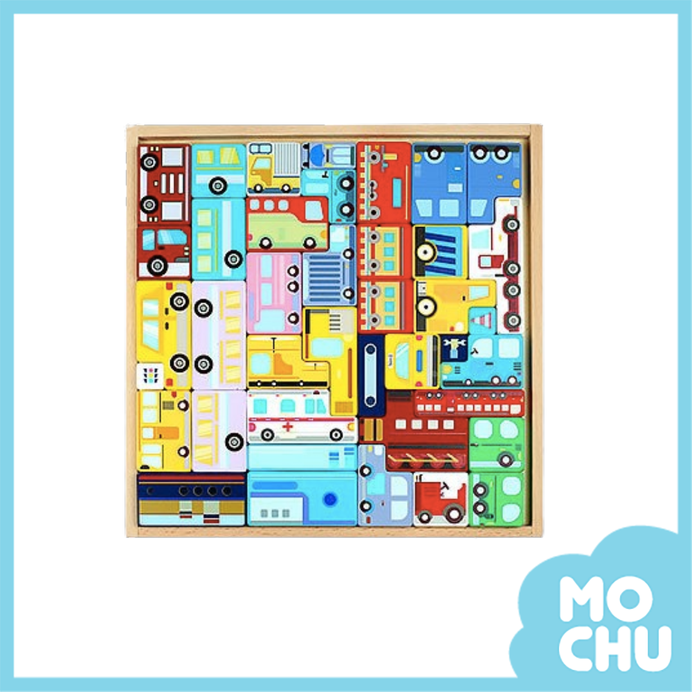 交通車車俄羅斯拼圖積木（兩款）