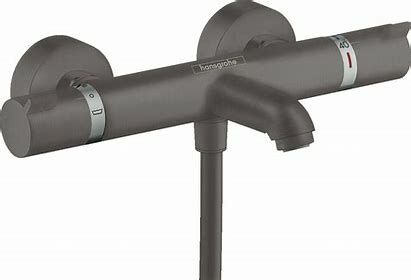 Hansgrohe Ecostat Comfort 定溫龍頭｜雙出水｜13114｜黑鉻色
