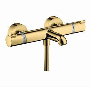 Hansgrohe Ecostat Comfort 定溫龍頭｜雙出水｜13114｜亮金色