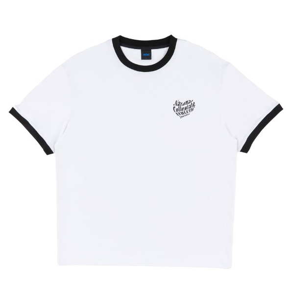 NCAA 短T 黑 白 愛心LOGO 美式復古 短袖 T恤 中性 74251009-