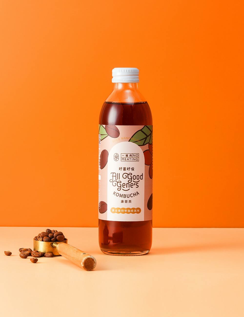 黃金曼特寧咖啡 康普茶  300ml/隨身瓶 （一植肉 x 好菌好俊 聯名）