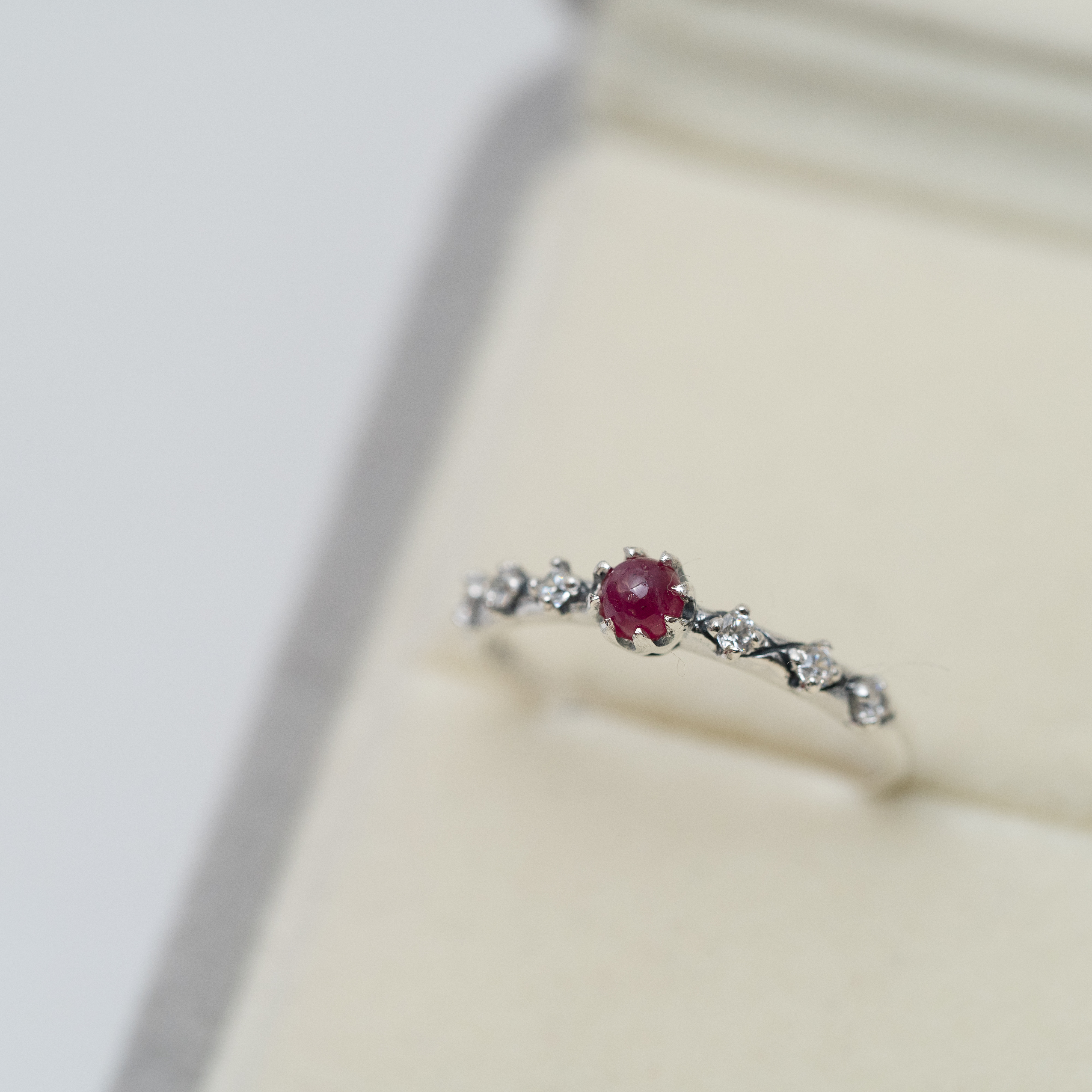 svr33(Ruby.CZ碎石戒指)