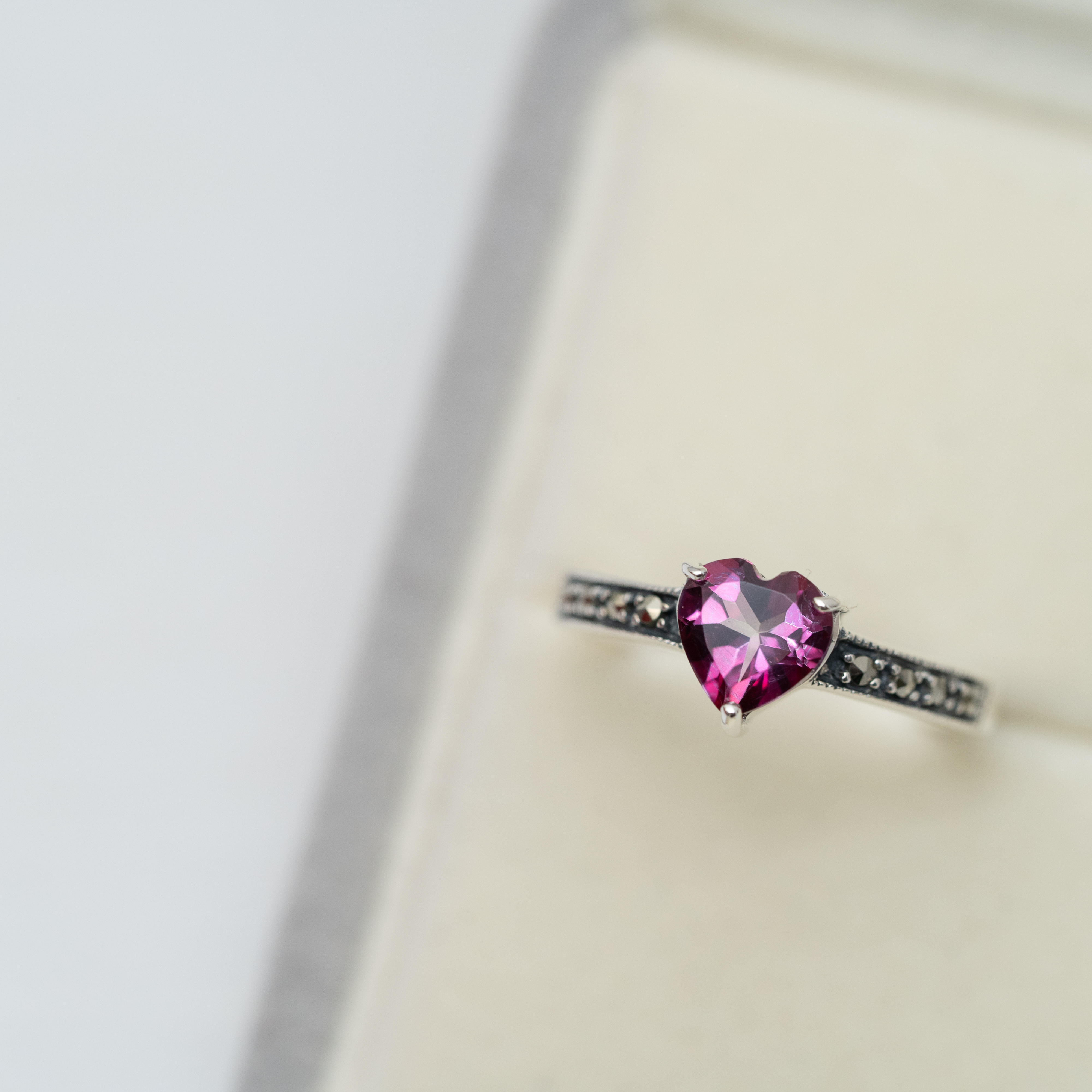 Pink Topaz.礦石戒指 svr49