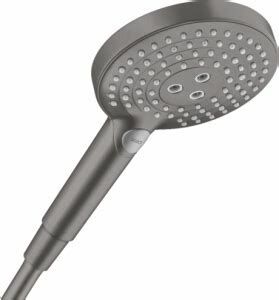 Hansgrohe Select S 120 雨中之舞三段按鍵式蓮蓬頭 (圓)｜ 黑鉻色