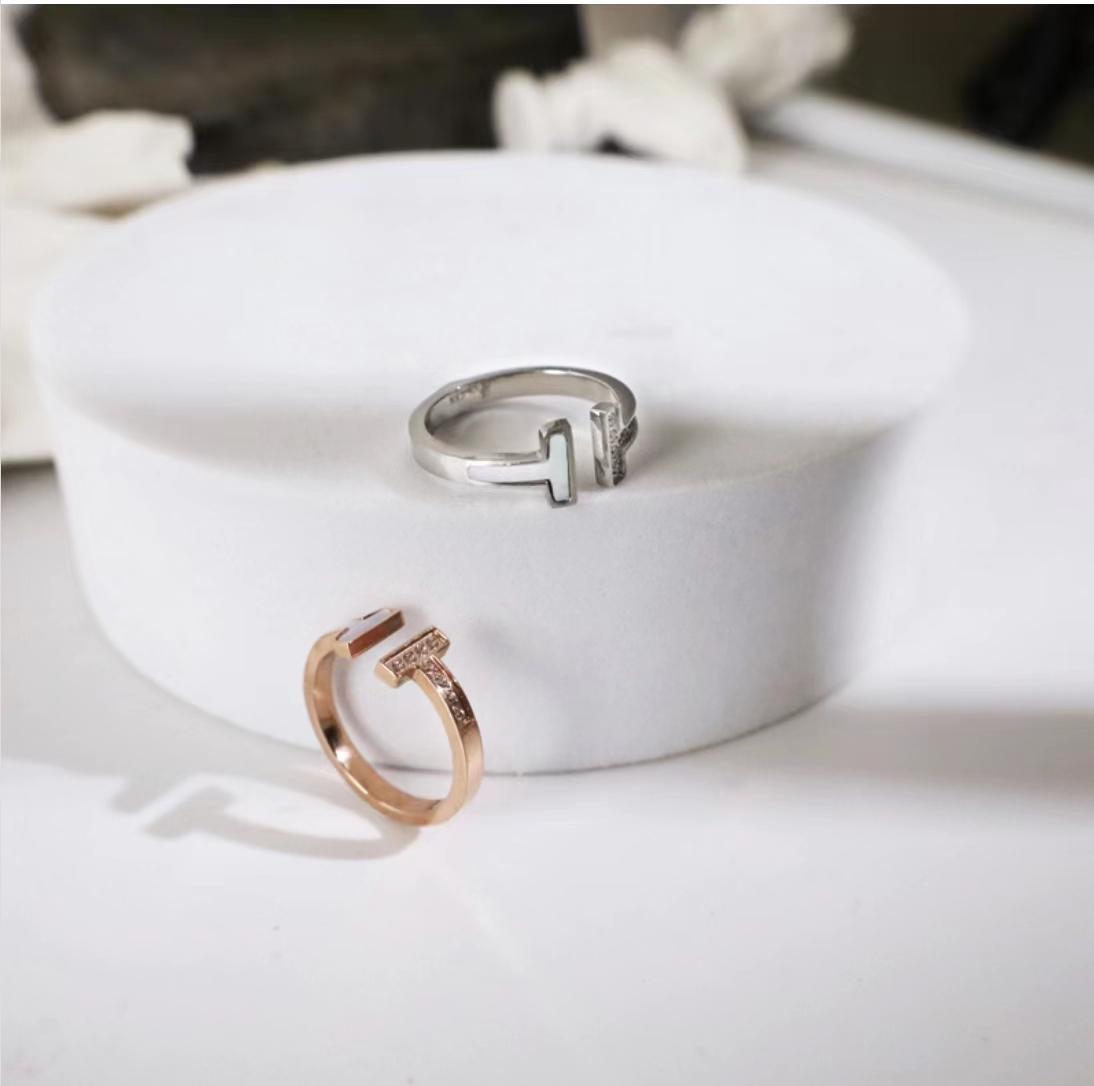 【全鋼】貝殼T字戒