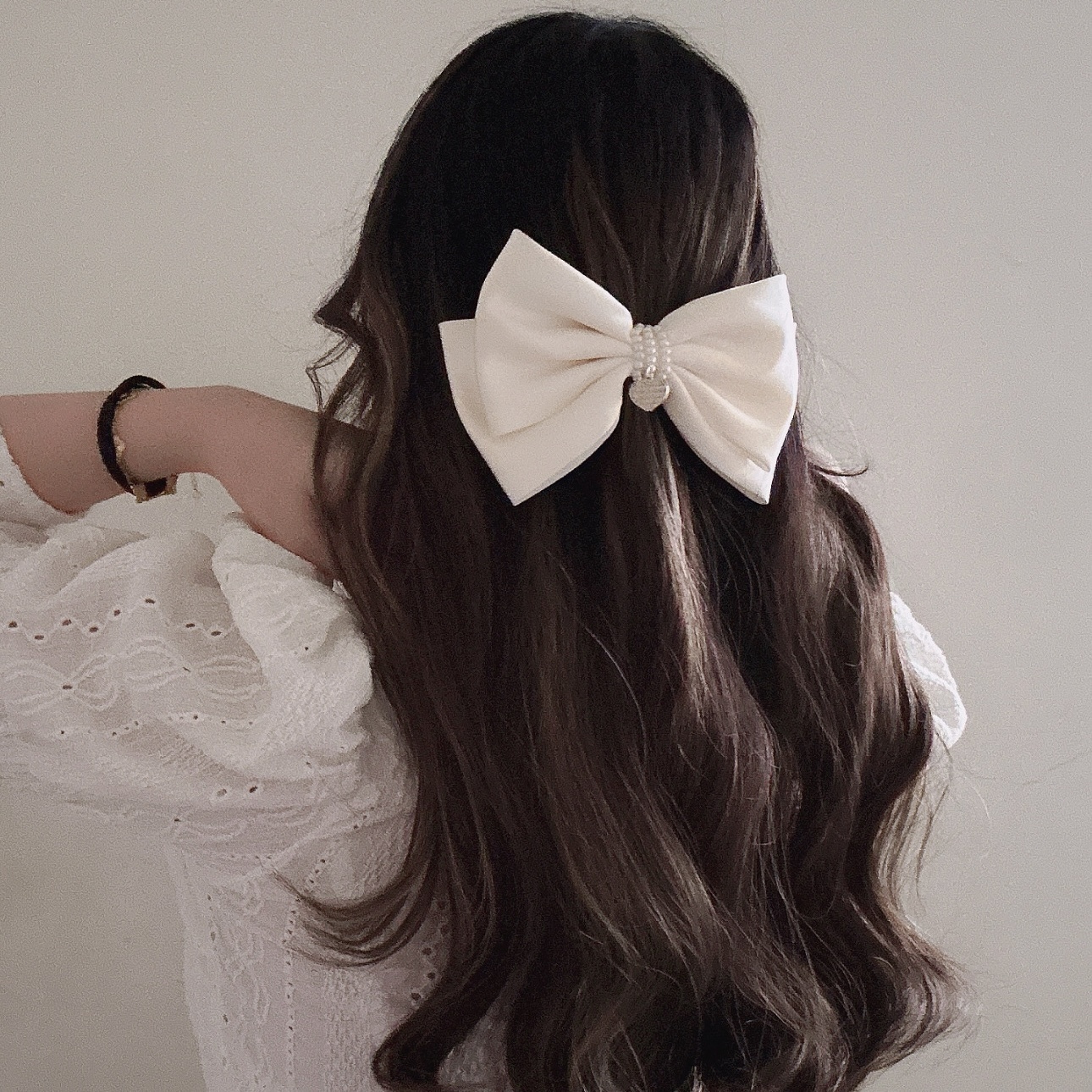 愛心珍珠蝴蝶結